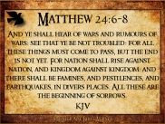 Matthew 24 6 8